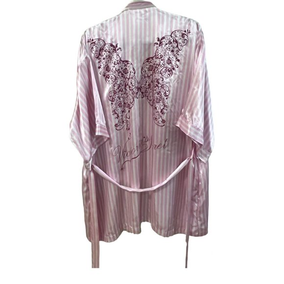 Victoria's Secret Other - Victoria’s Secret Fashion Show Butterfly Robe Size One Size Pink Stripes Cute!